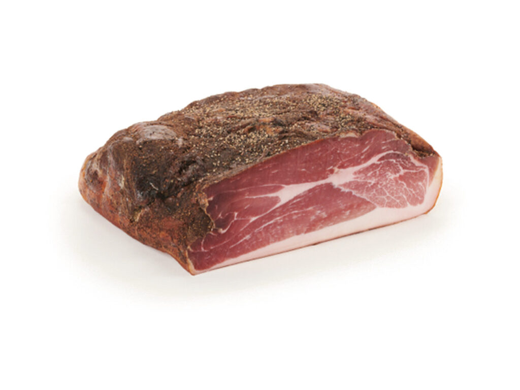 Speck montanaro con fesa Fratelli Billo tagliato
