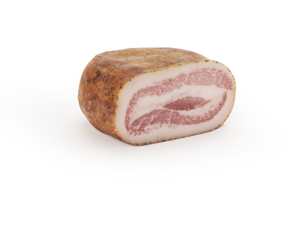 Guanciale filettato Fratelli Billo tagliato