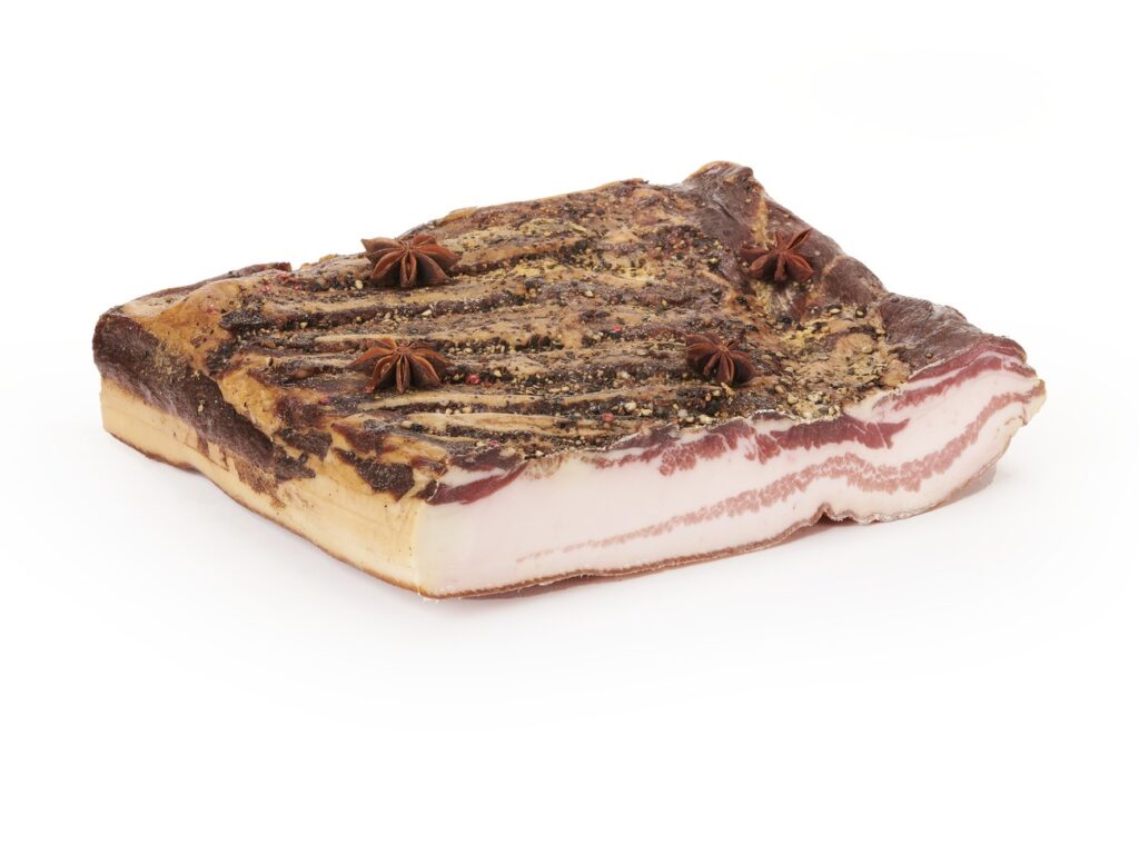 Pancetta tesa di montagna Fratelli Billo tagliata